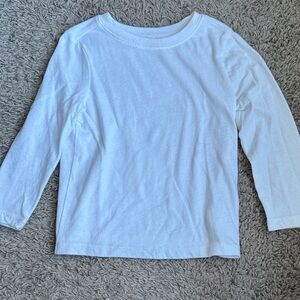 Old Navy Kids White Long Sleeve Tee